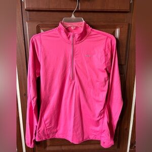 Women’s Nike Pink 1/2 zip pullover size S